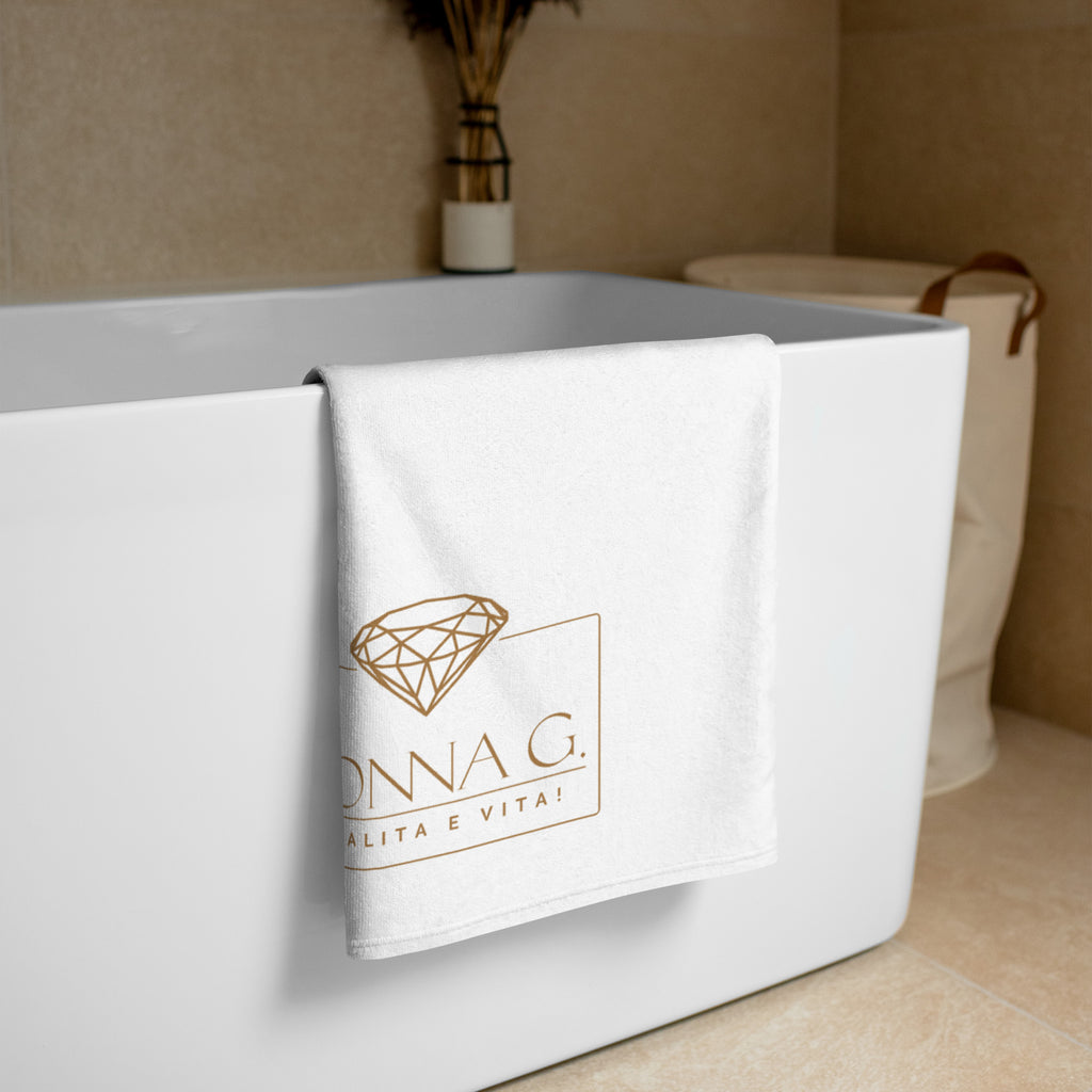 Luxe badkamer handdoek --Donna G. -- | Wit |