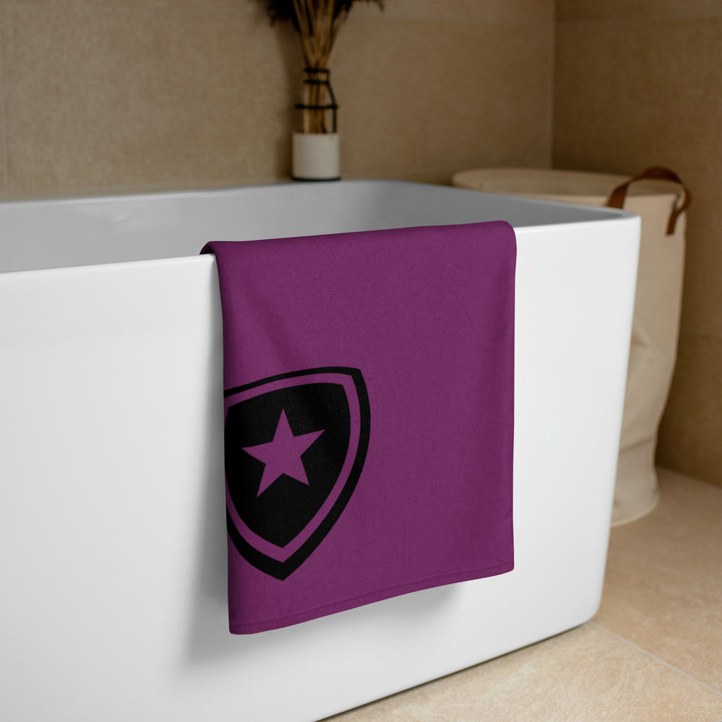 Luxe badkamer handdoek --CH Style-- | Paars |