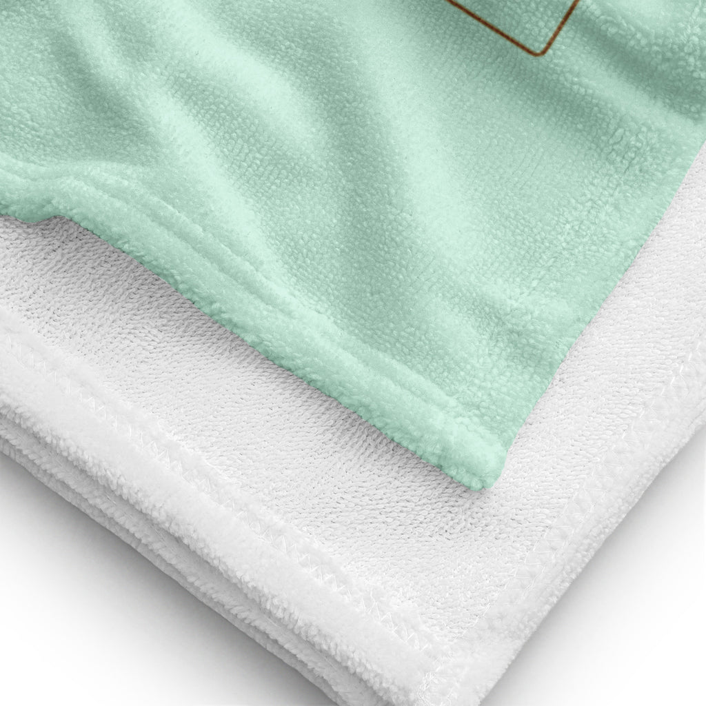Luxe badkamer handdoek --Donna-G.-- | Lichtgroen |