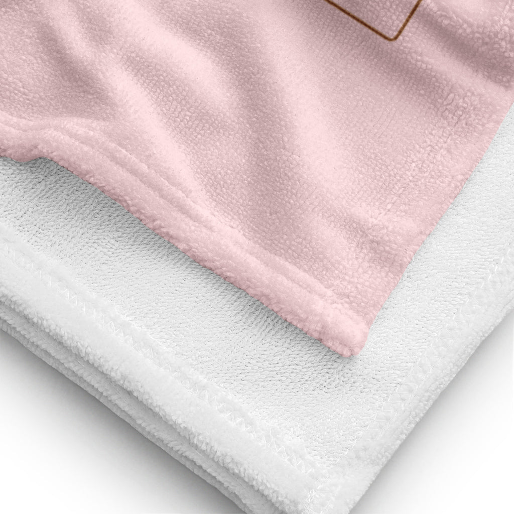 Luxe badkamer handdoek --Donna G.-- | Roze |