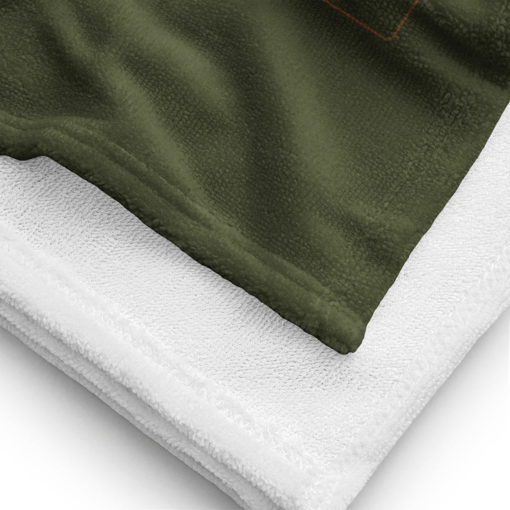 Luxe badkamer handdoek --Donna G.-- | Leger Groen |
