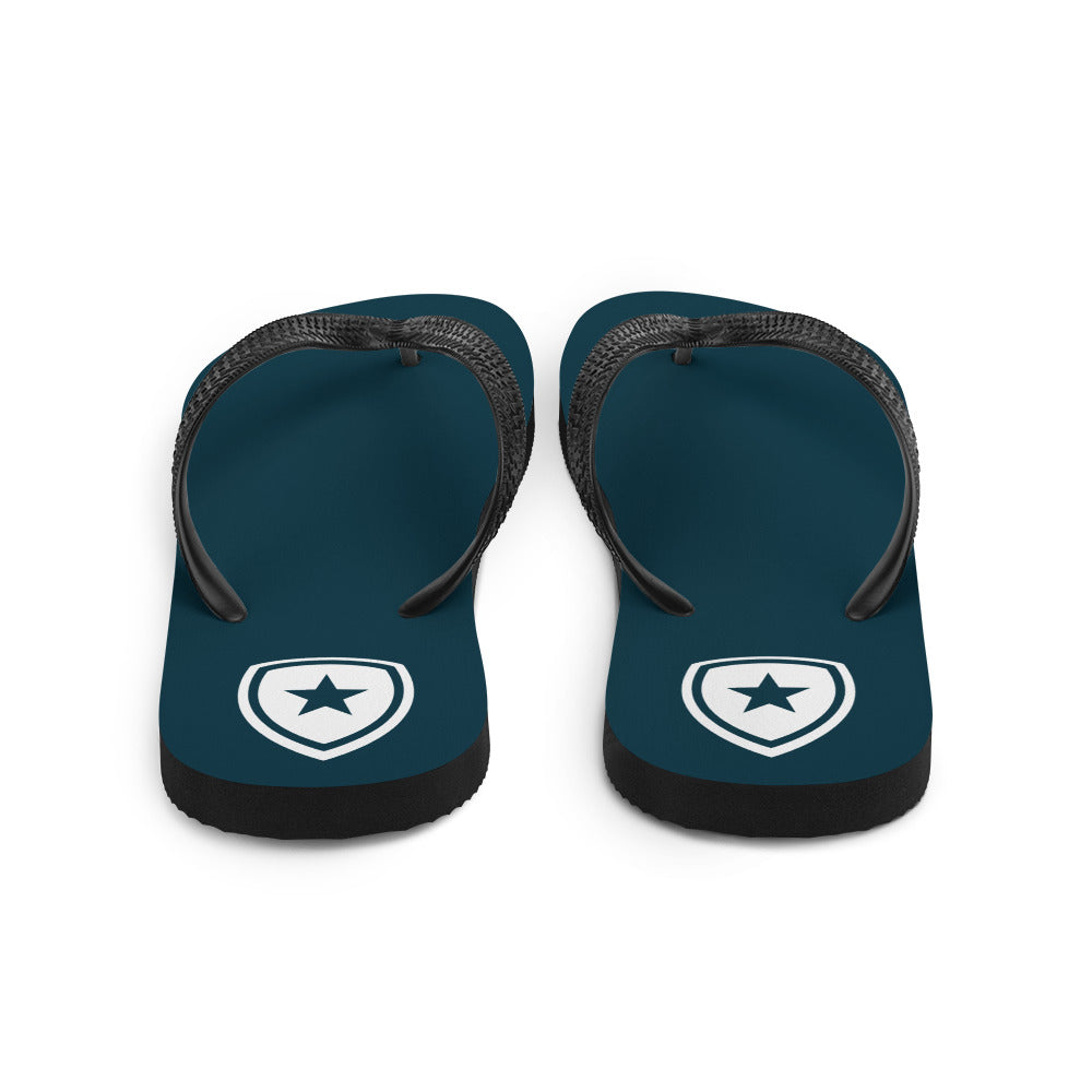 Luxe Slippers  --CH Style-- | Donkerblauw |