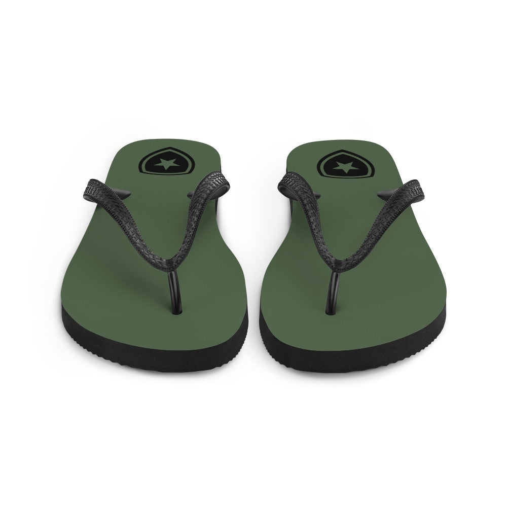 Luxe Slippers  --CH Style-- | Leger groen/zwart |