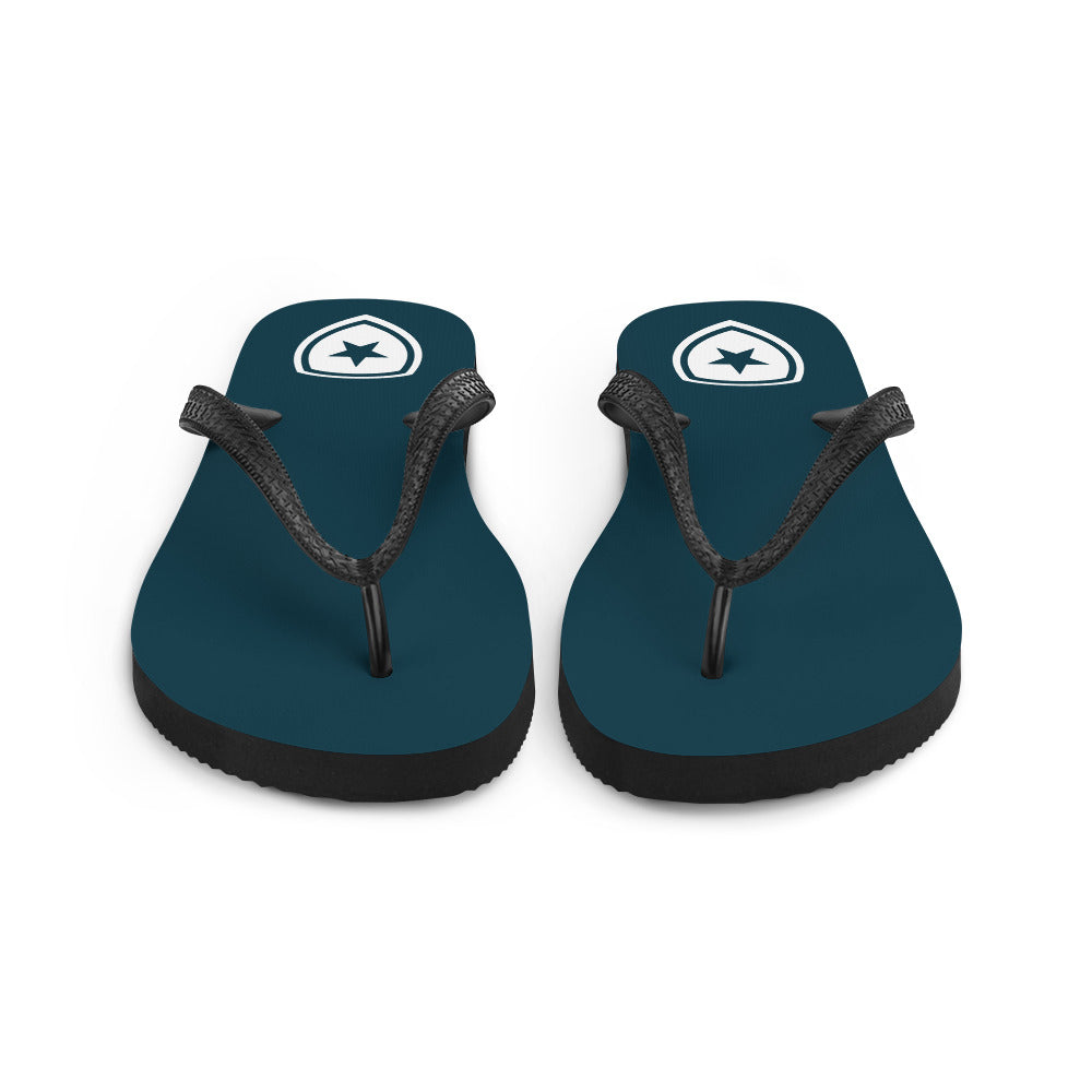 Luxe Slippers  --CH Style-- | Donkerblauw |