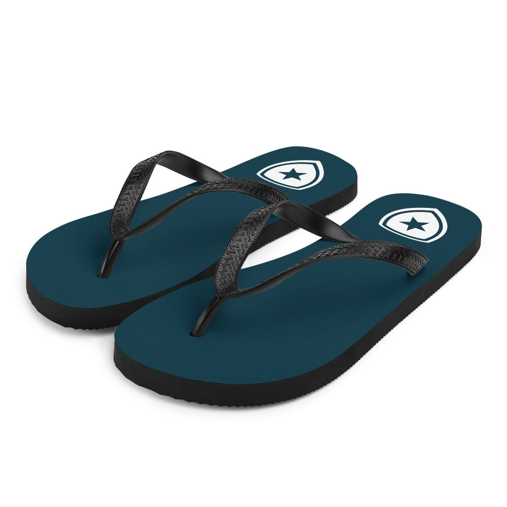 Luxe Slippers  --CH Style-- | Donkerblauw |