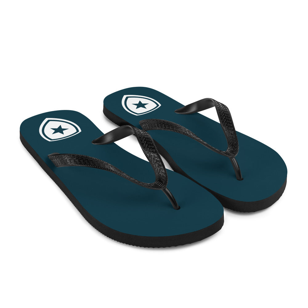 Luxe Slippers  --CH Style-- | Donkerblauw |