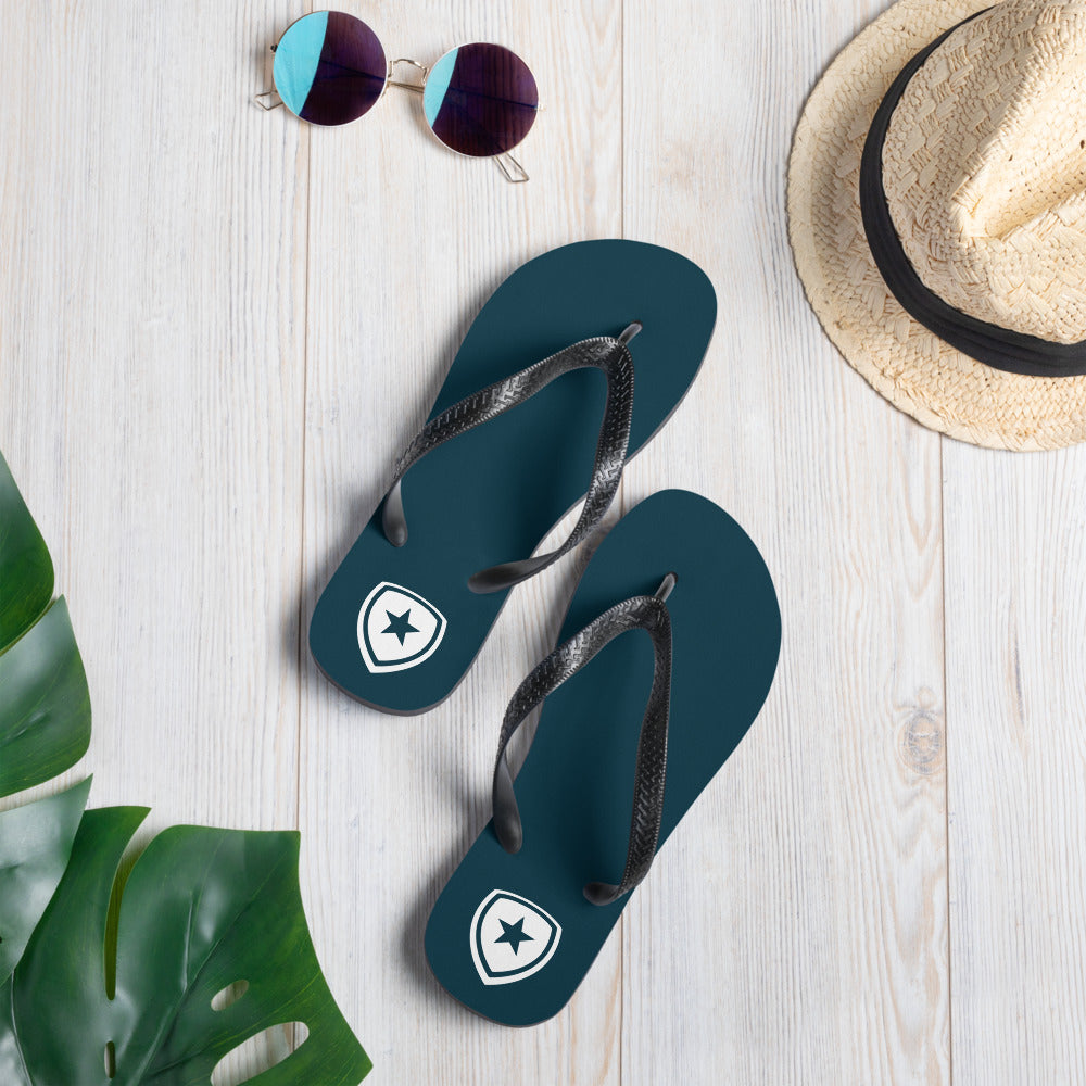 Luxe Slippers  --CH Style-- | Donkerblauw |