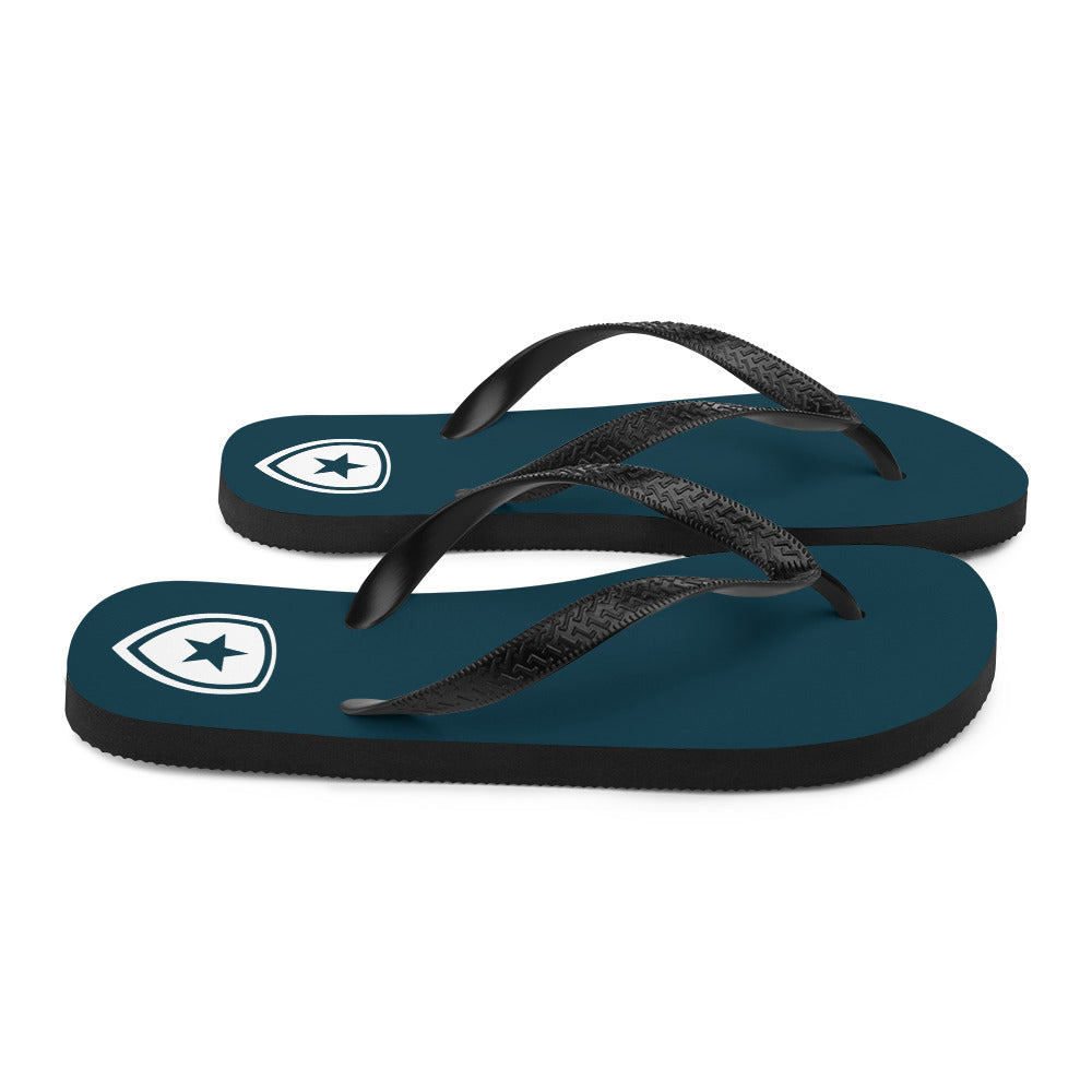 Luxe Slippers  --CH Style-- | Donkerblauw |