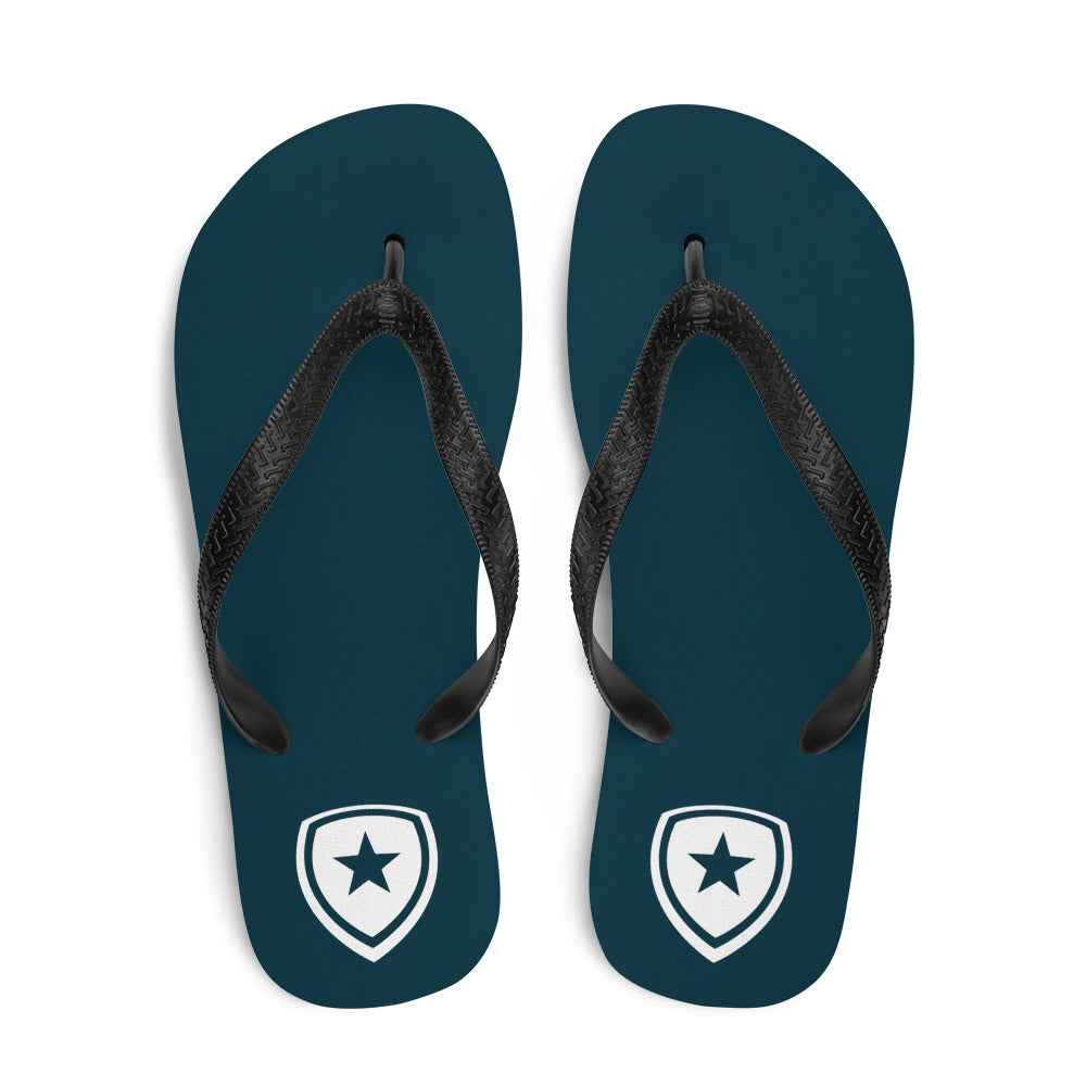 Luxe Slippers  --CH Style-- | Donkerblauw |