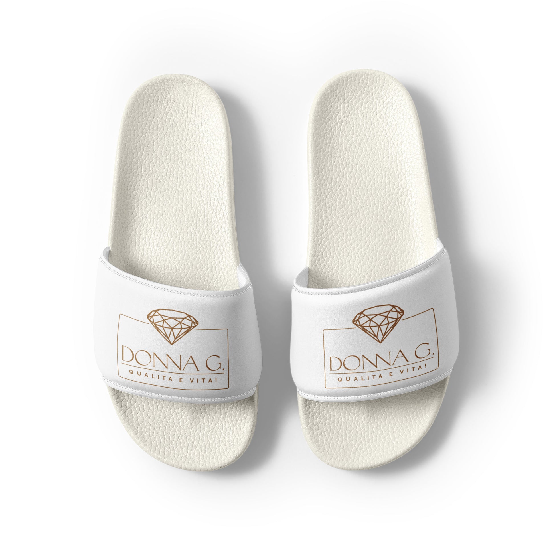 Luxe dames slippers -- Donna G. -- | Wit |