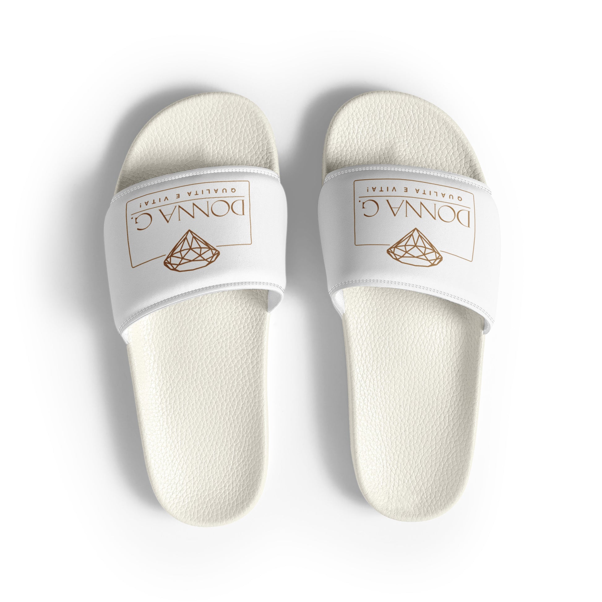 Luxe dames slippers -- Donna G. -- | Wit |
