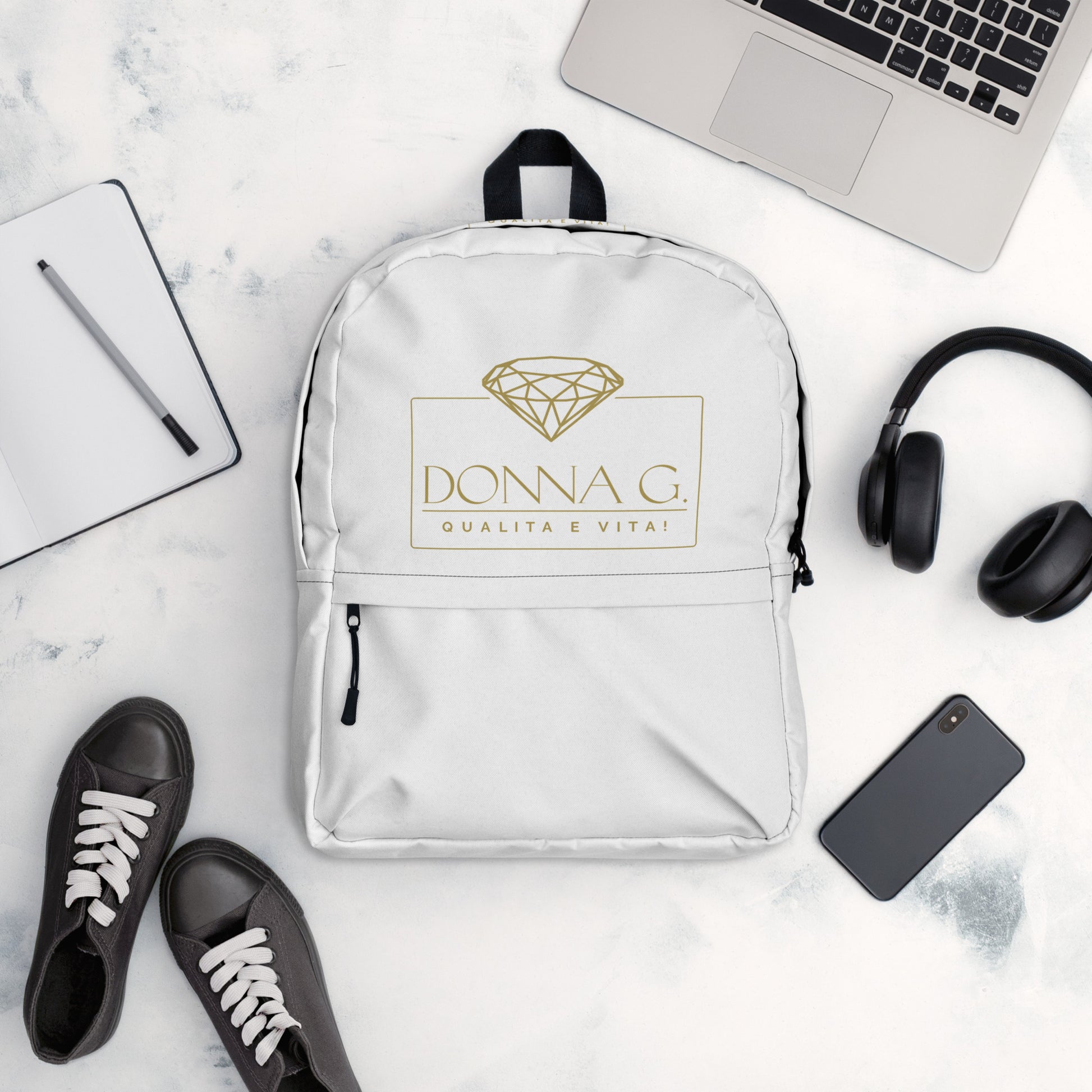 Luxury Backpack --Donna G.-- White