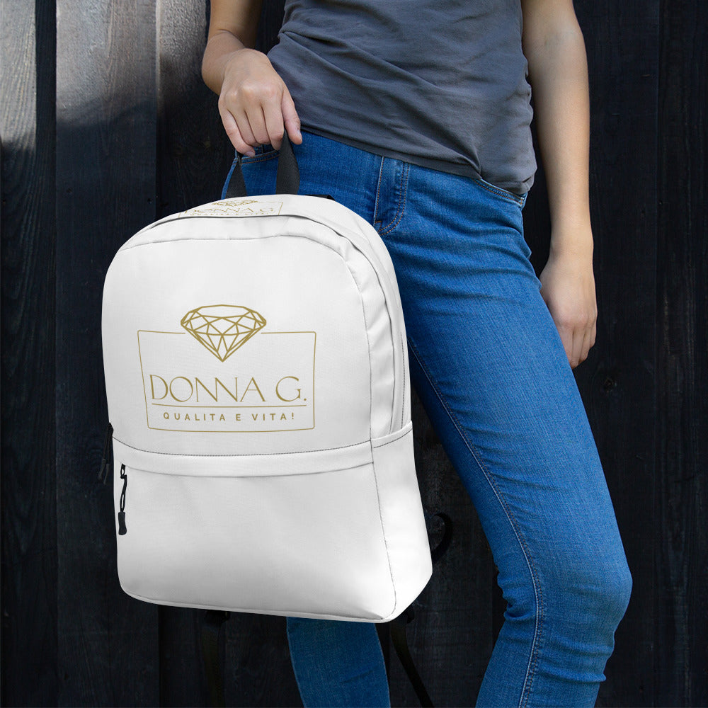 Luxury Backpack --Donna G.-- White