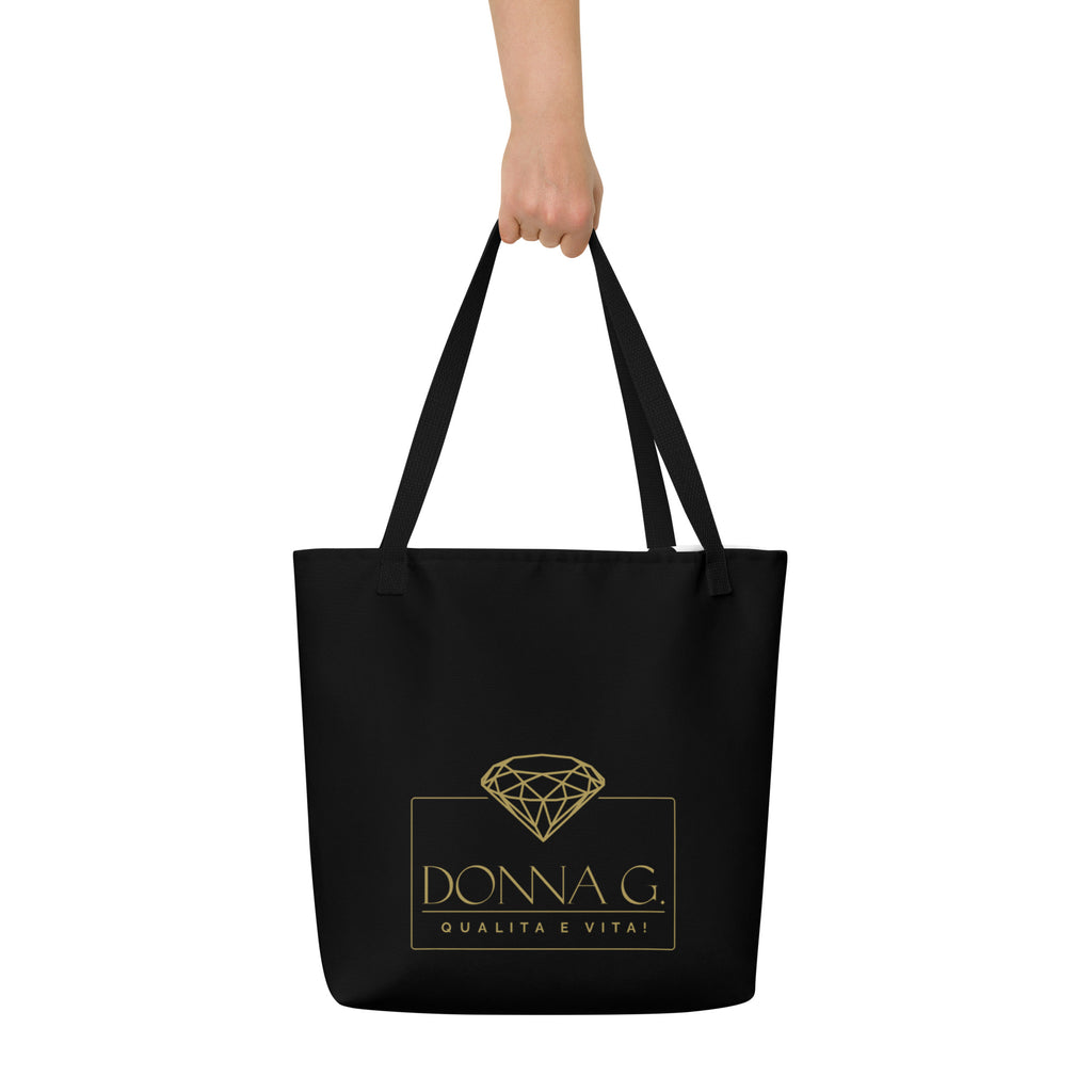 Luxury Large Tote Bag --Donna G.-- Black