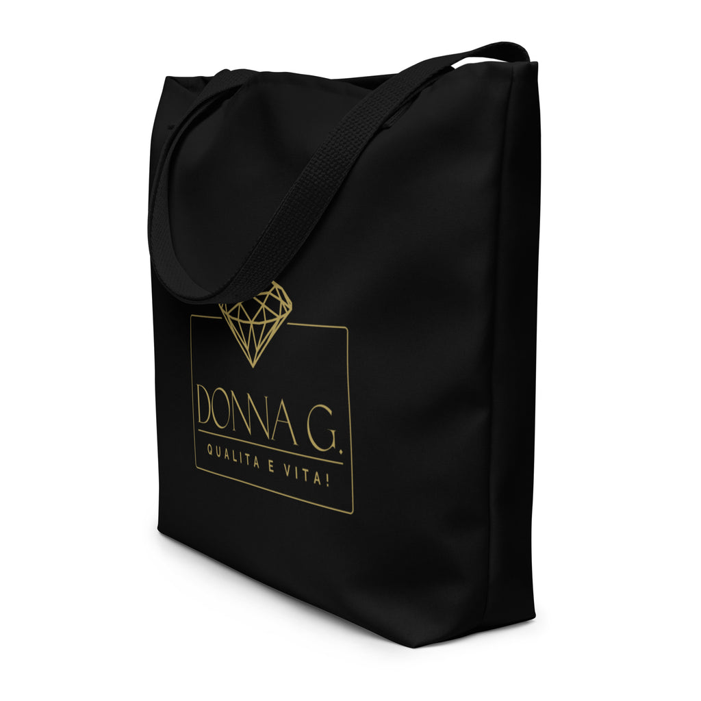 Luxury Large Tote Bag --Donna G.-- Black