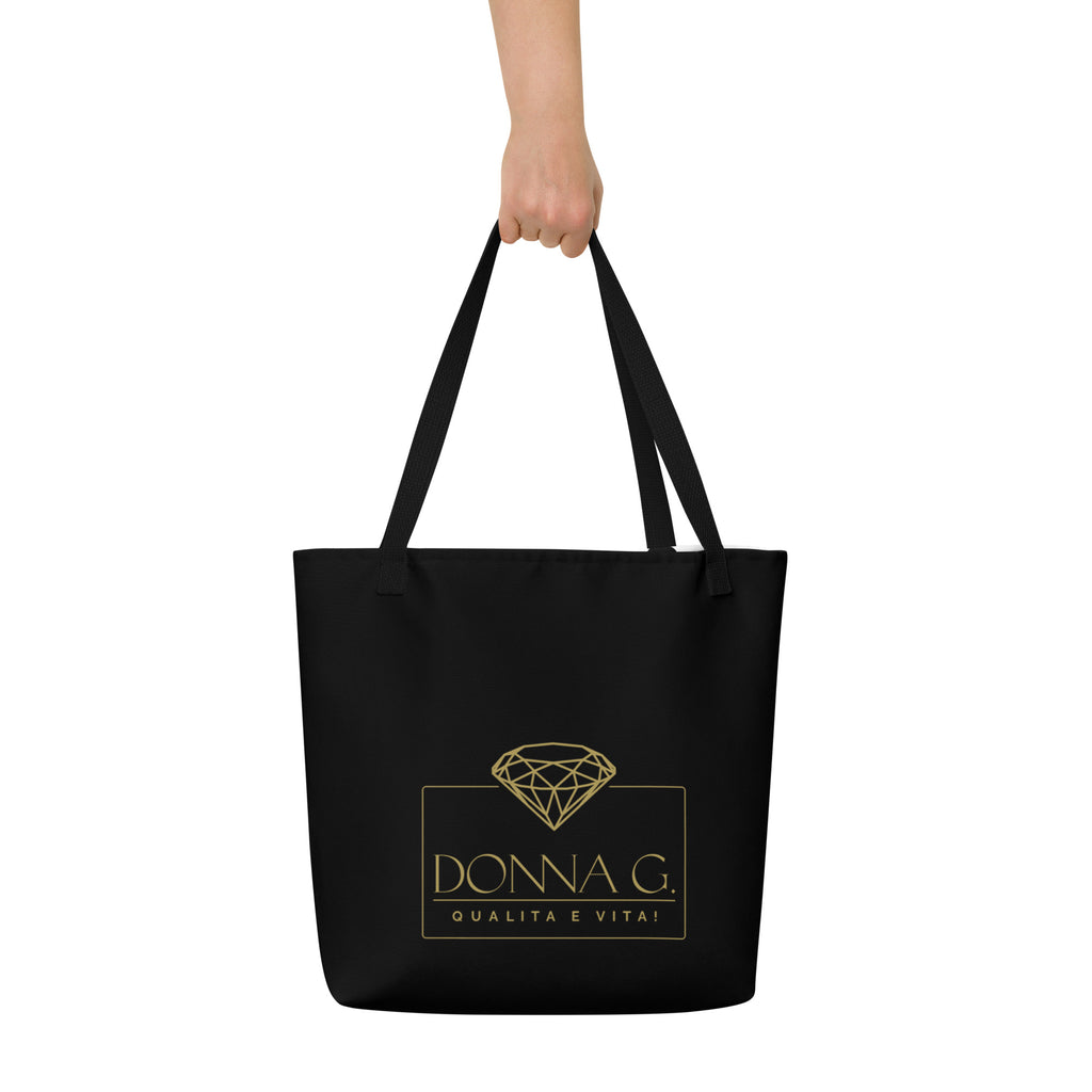 Luxury Large Tote Bag --Donna G.-- Black