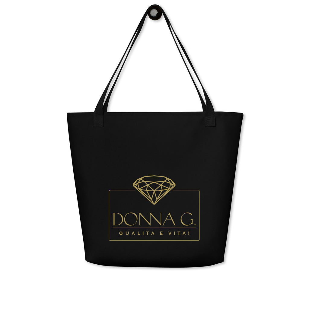 Luxury Large Tote Bag --Donna G.-- Black
