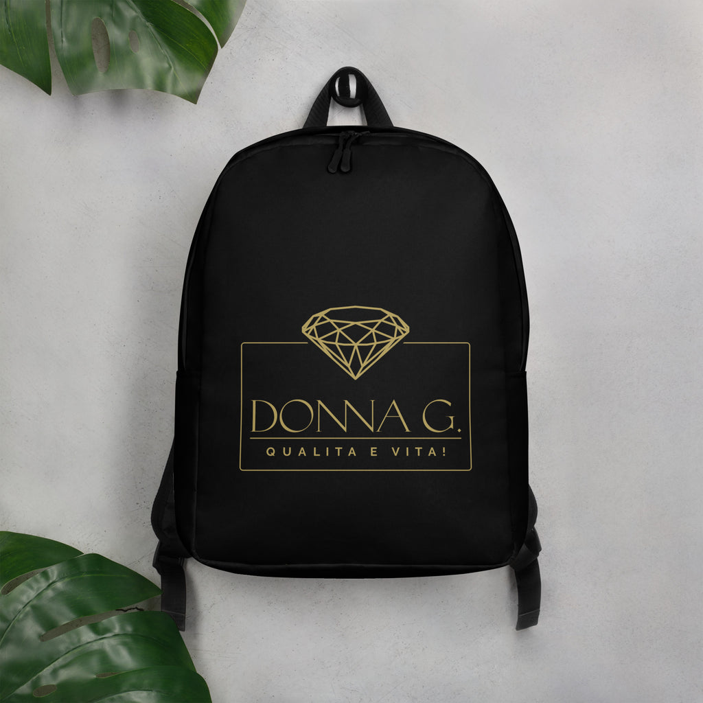 Luxury Minimalist Backpack --Donna G.-- Black