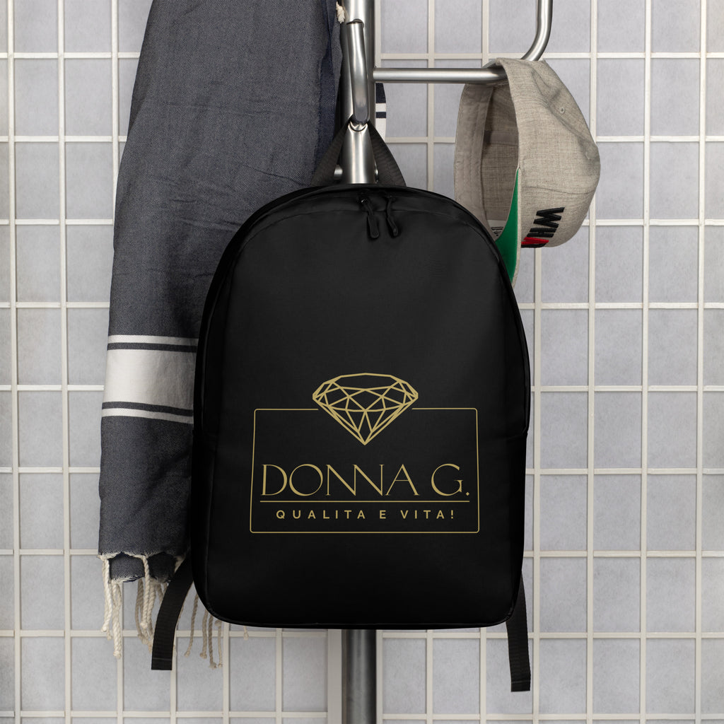 Luxury Minimalist Backpack --Donna G.-- Black
