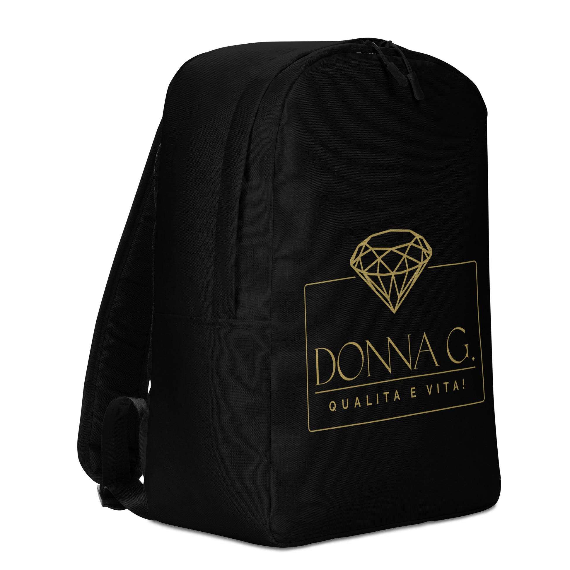 Luxury Minimalist Backpack --Donna G.-- Black