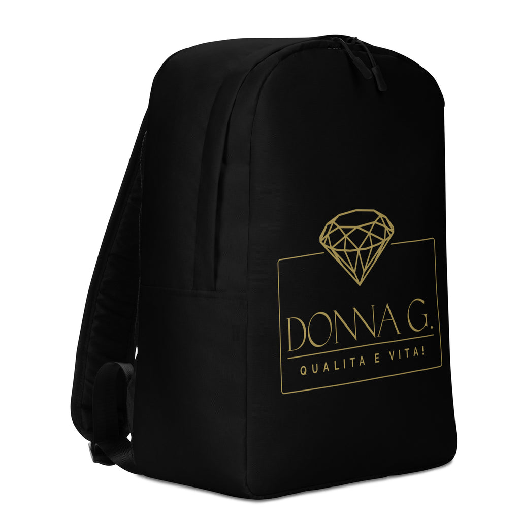 Luxury Minimalist Backpack --Donna G.-- Black