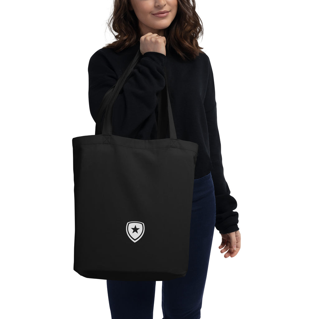 100% Organic Eco Tote Bag --CH Style-- Black
