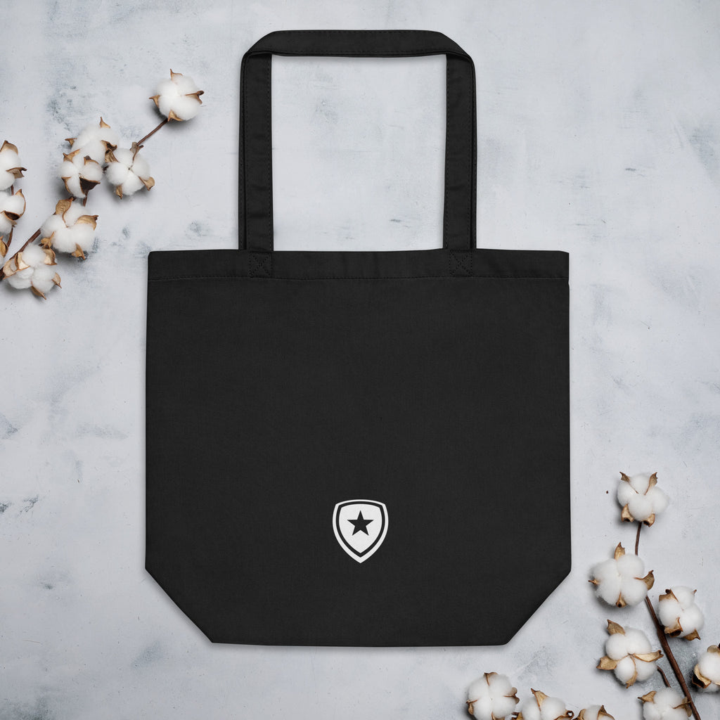 100% Organic Eco Tote Bag --CH Style-- Black