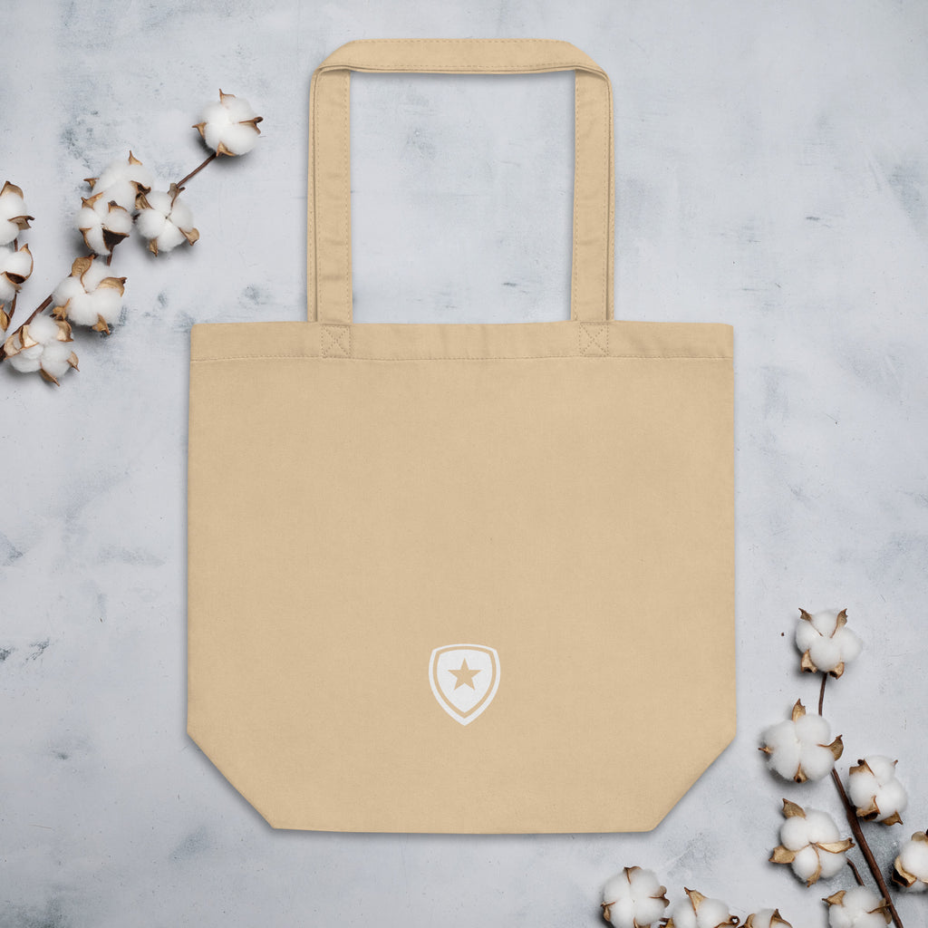 100% Organic Eco Tote Bag --CH Style-- Beige