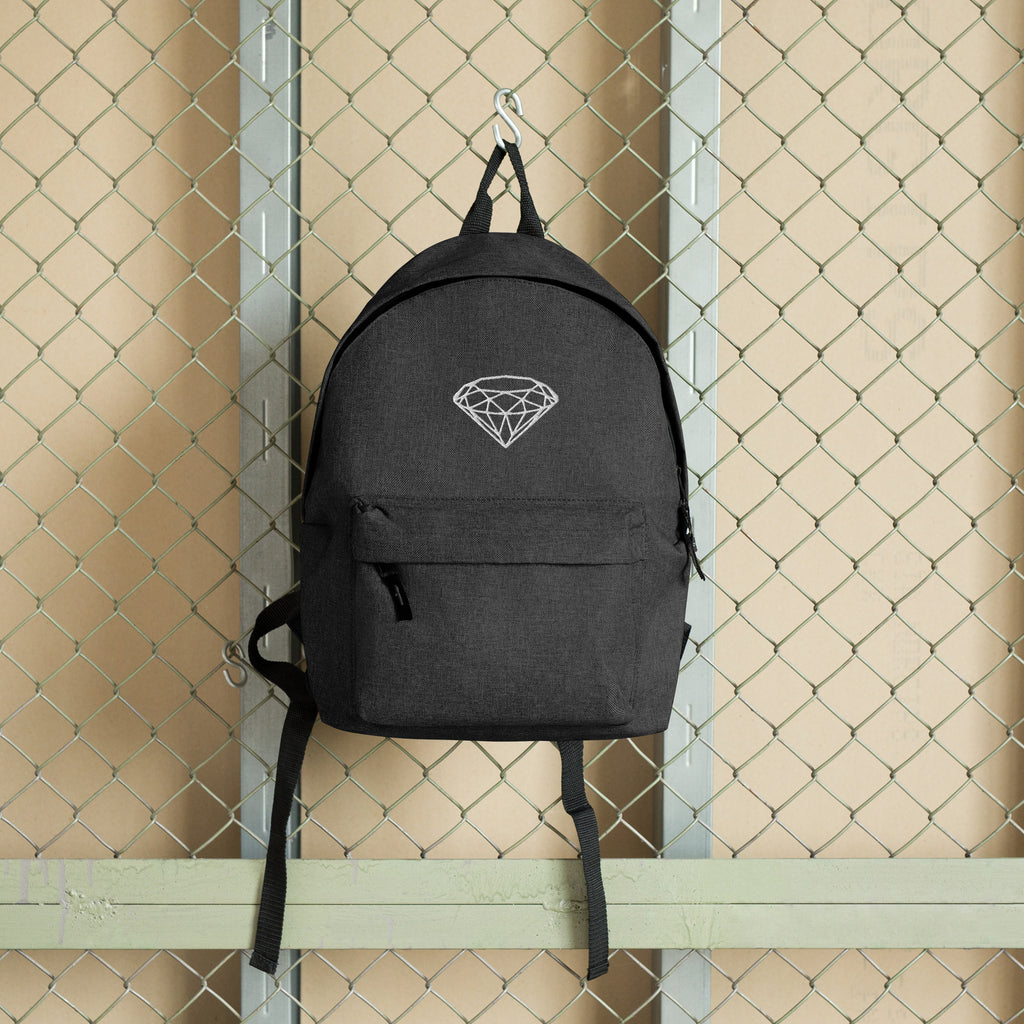 Luxury Embroidered Backpack --Donna G.-- Dark Grey