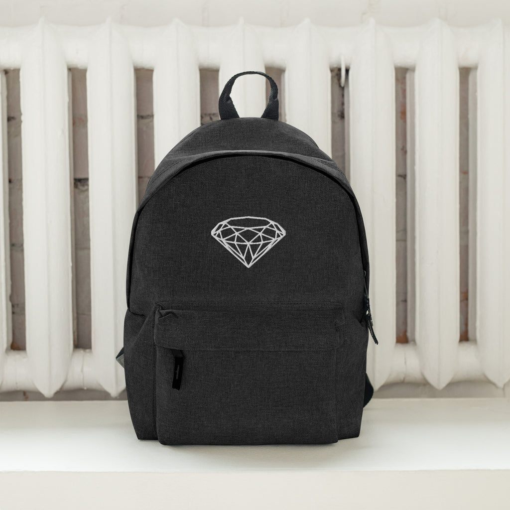 Luxury Embroidered Backpack --Donna G.-- Dark Grey