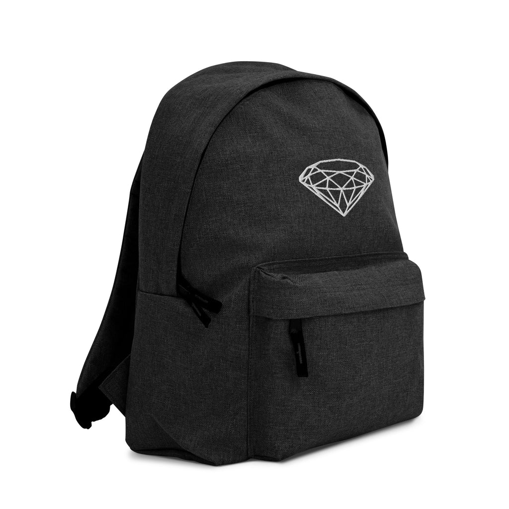 Luxury Embroidered Backpack --Donna G.-- Dark Grey