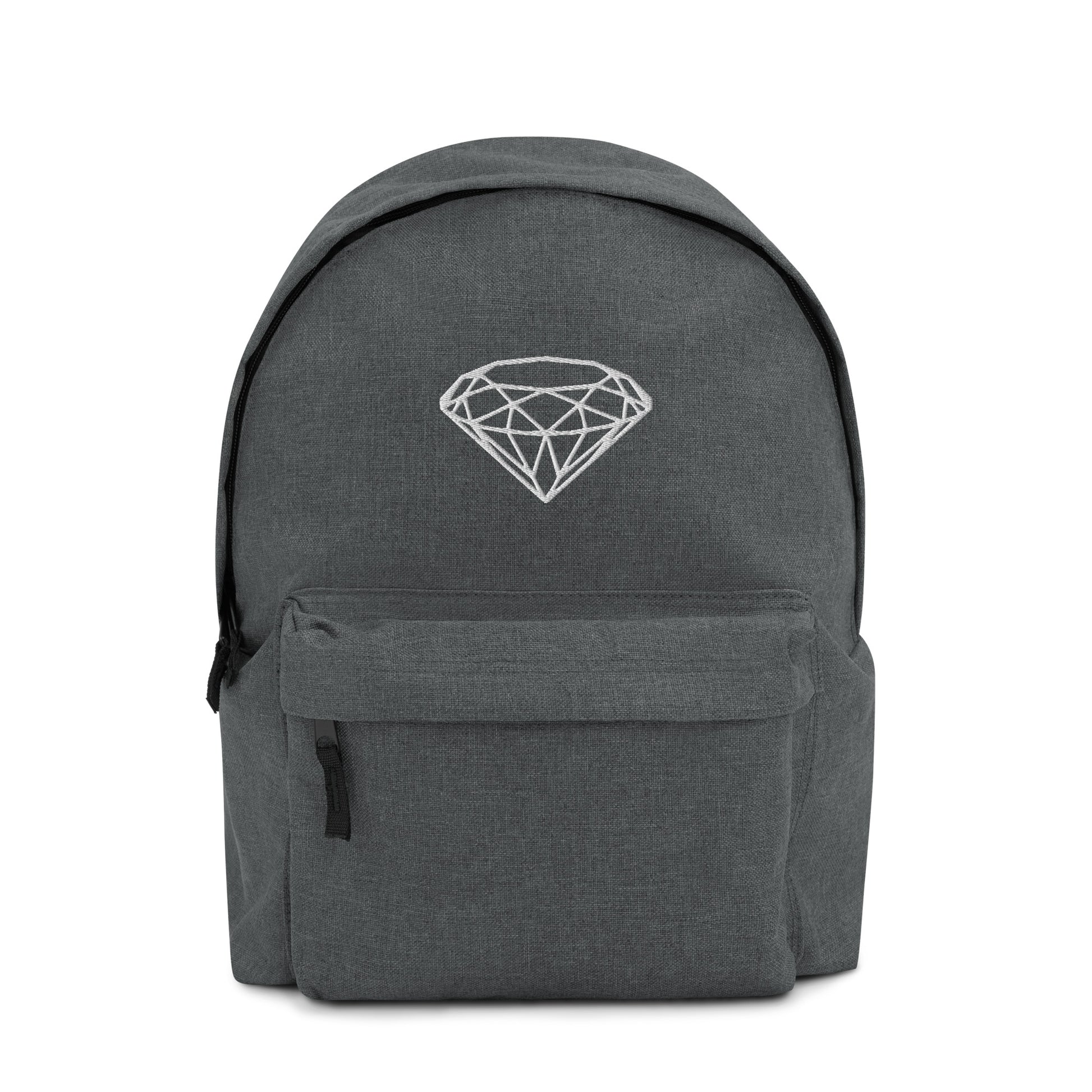 Luxury Embroidered Backpack --Donna G.-- Grey