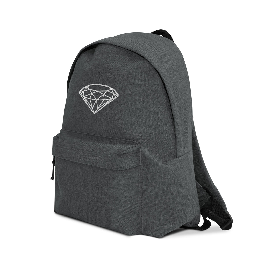 Luxury Embroidered Backpack --Donna G.-- Grey