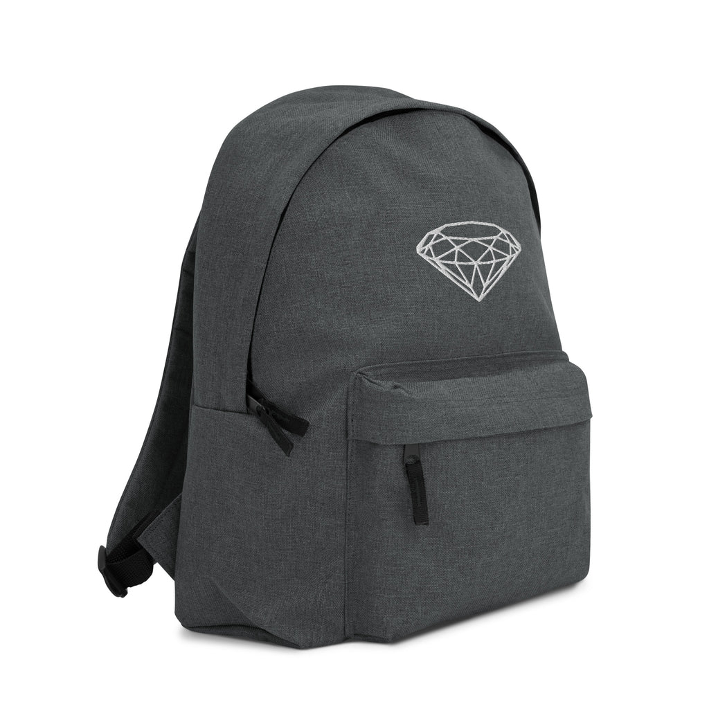 Luxury Embroidered Backpack --Donna G.-- Grey