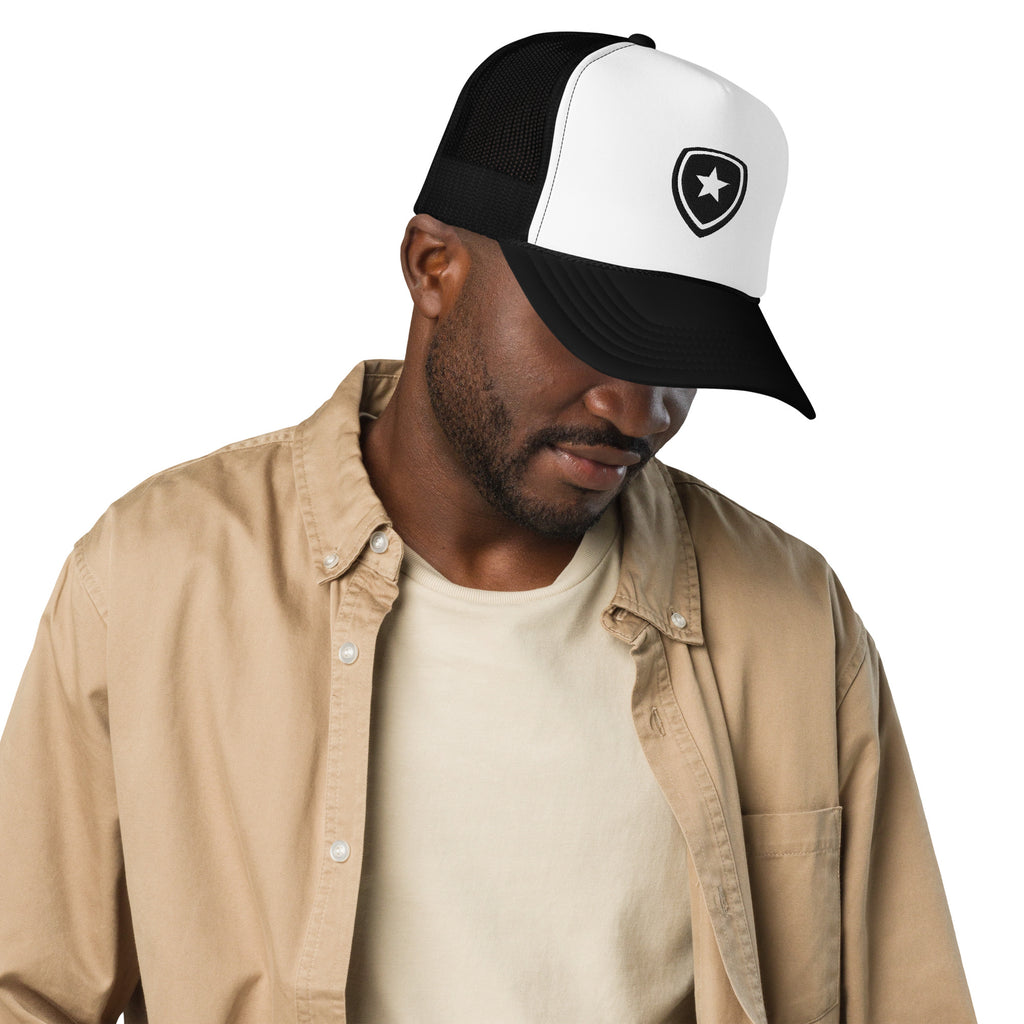 Luxury Trucker cap --CH Style-- Black & White