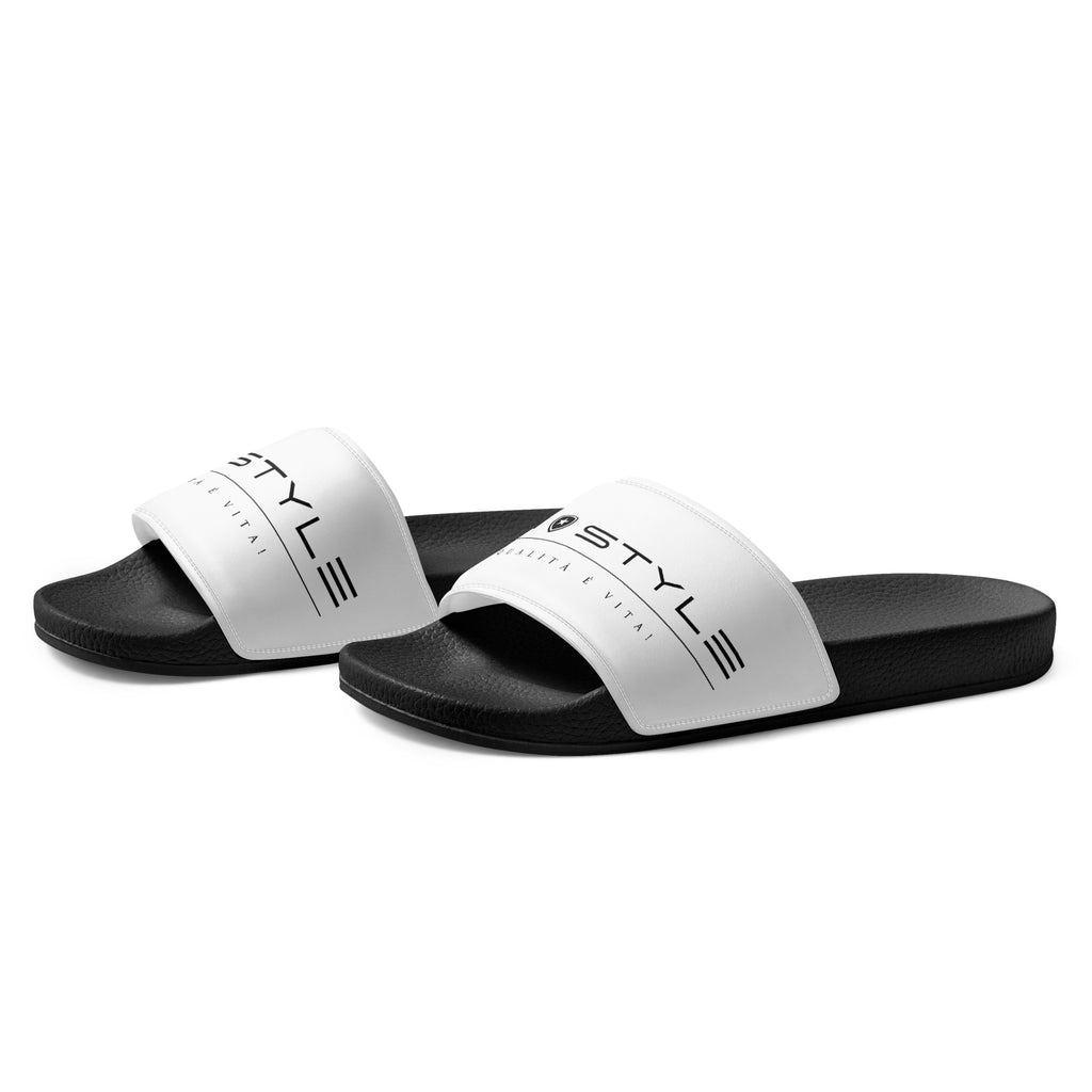 Luxe heren slippers --CH Style-- | Wit & Zwart |