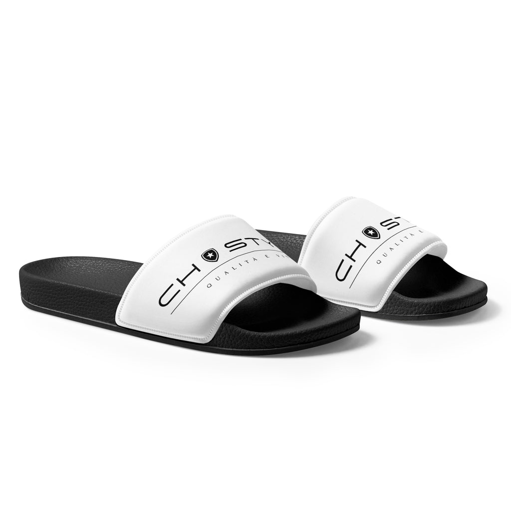 Luxe heren slippers --CH Style-- | Wit & Zwart |