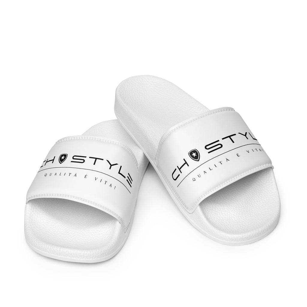 Luxe heren slippers --CH Style-- | Wit & Zwart |