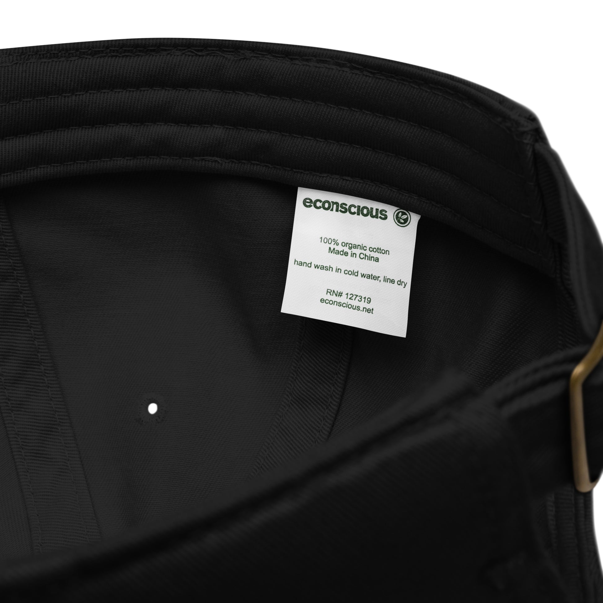 CAP -- 100% Organic --CH Style-- Black