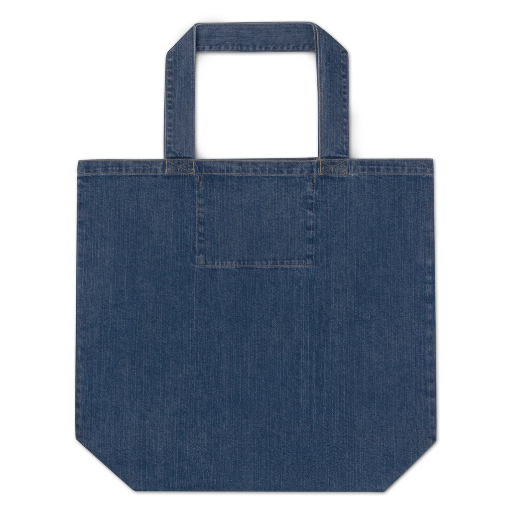 100% Organic Denim Tote Bag