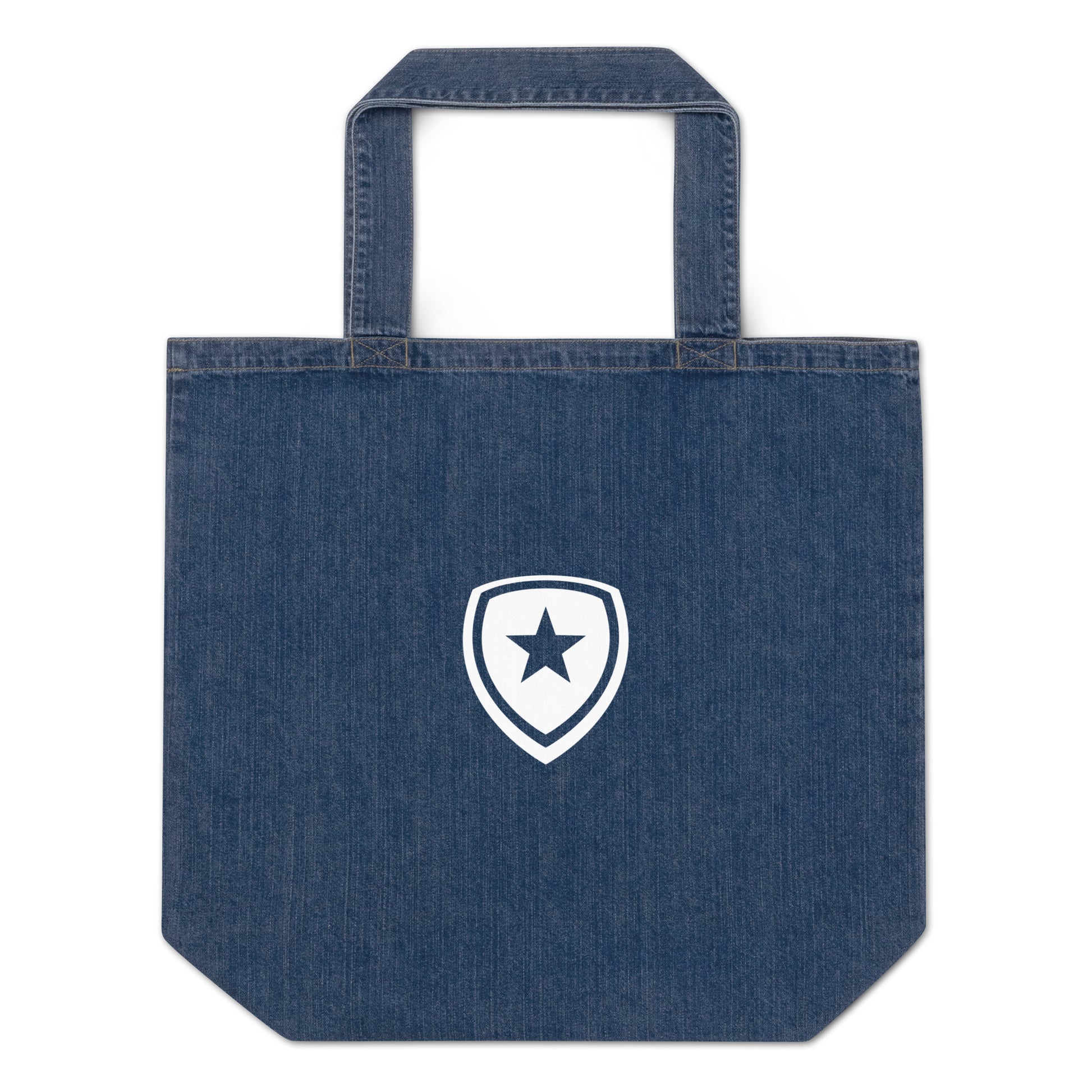 100% Organic Denim Tote Bag