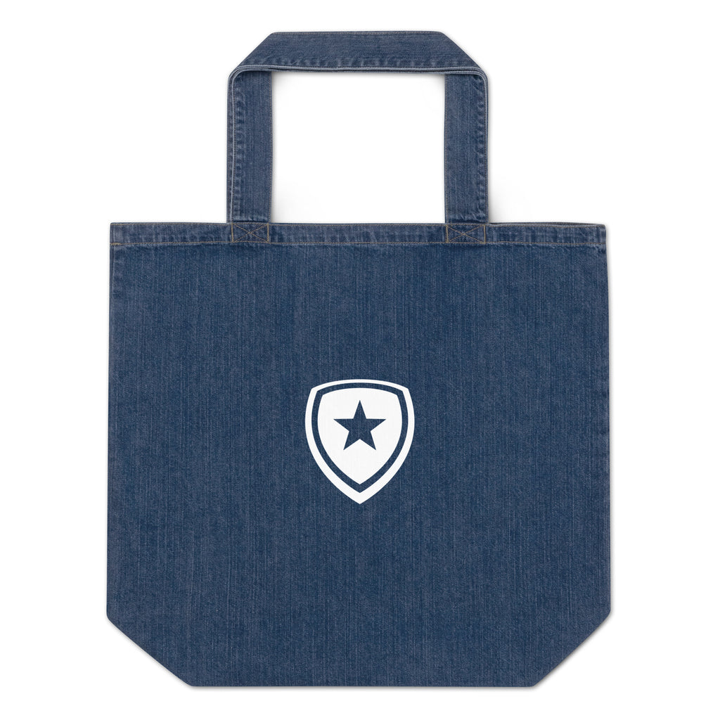 100% Organic Denim Tote Bag