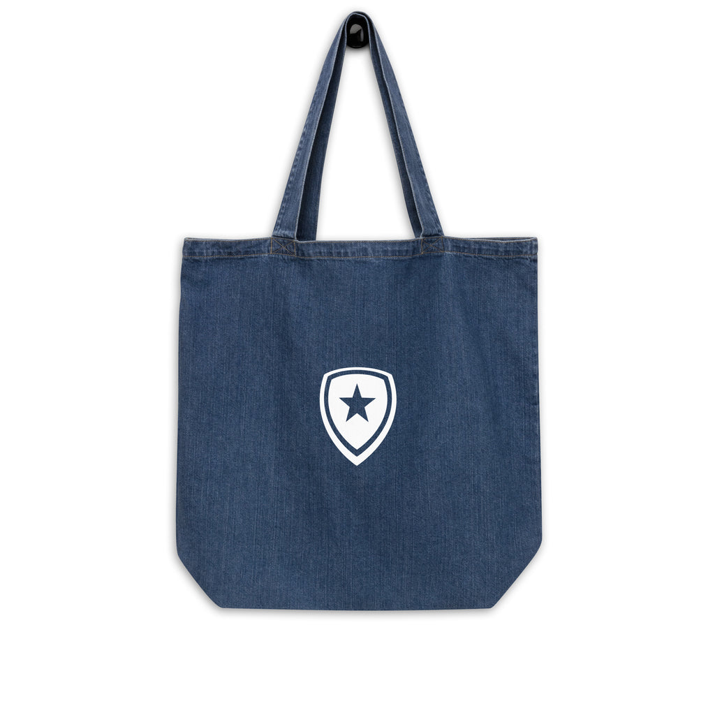 100% Organic Denim Tote Bag