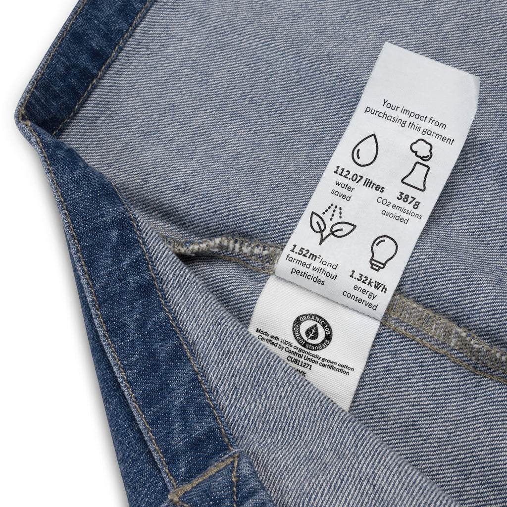 100% Organic Denim Tote Bag
