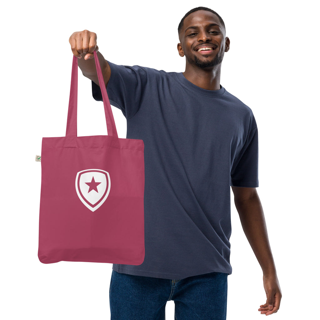 100% Organic Fashion Tote Bag --CH Syle-- Red