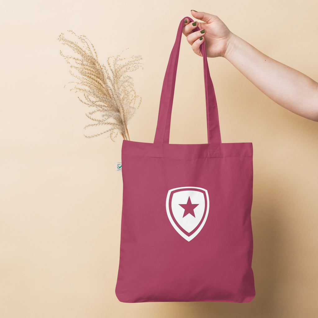 100% Organic Fashion Tote Bag --CH Syle-- Red