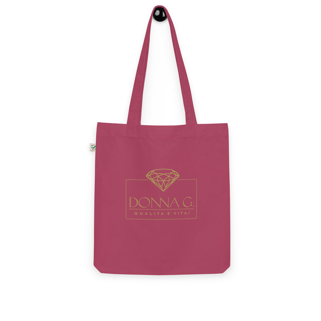 100% Organic Fashion Tote Bag --Donna G.-- Red