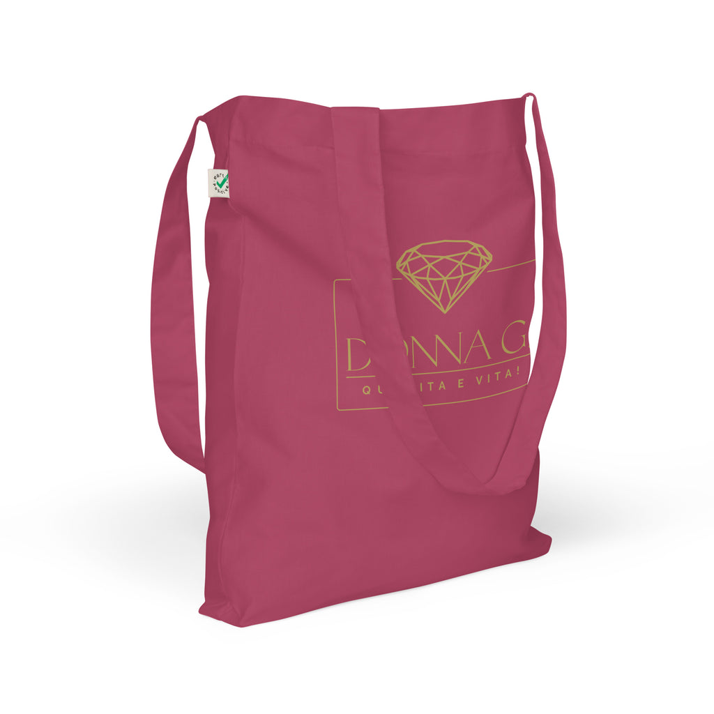 100% Organic Fashion Tote Bag --Donna G.-- Red