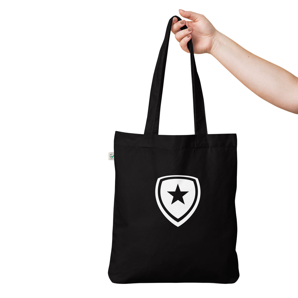 100% Organic Fashion Tote Bag --CH Style-- Black