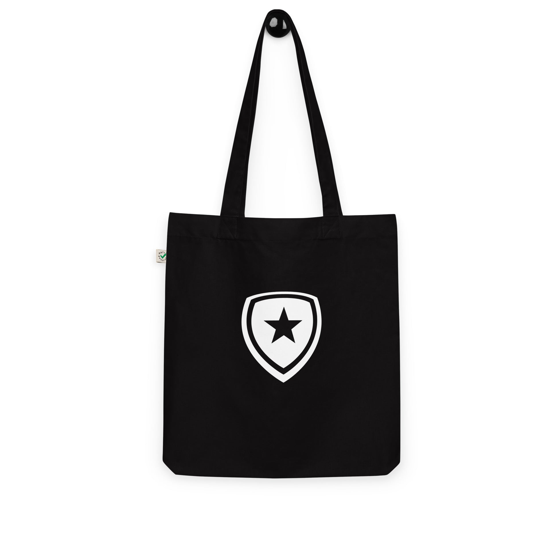 100% Organic Fashion Tote Bag --CH Style-- Black